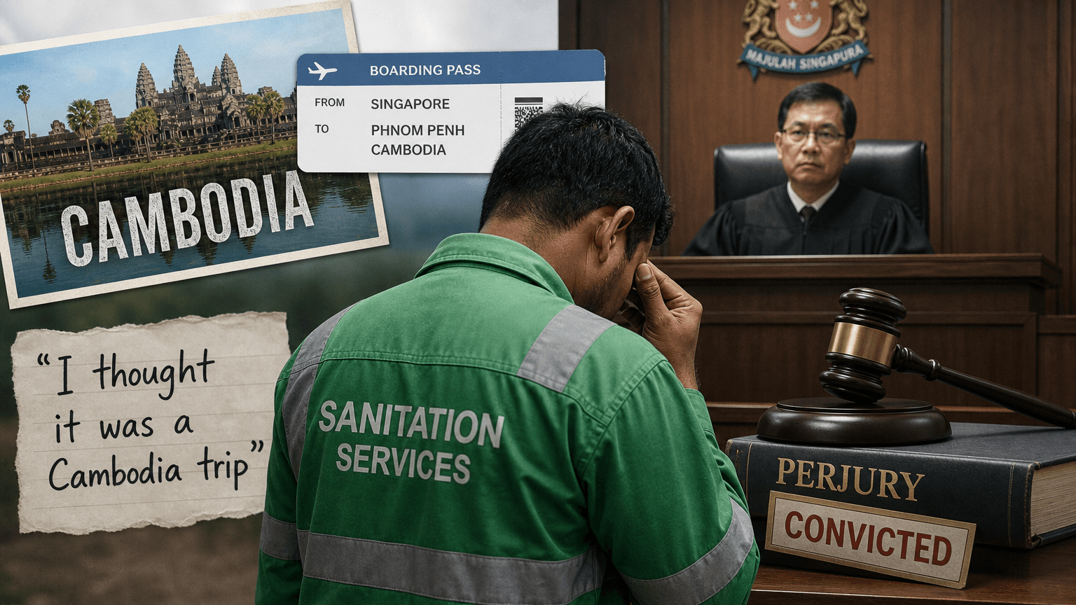 'I Thought It Was a Cambodia Trip': Sanitation Worker's Court Lie Brings Perjury Conviction