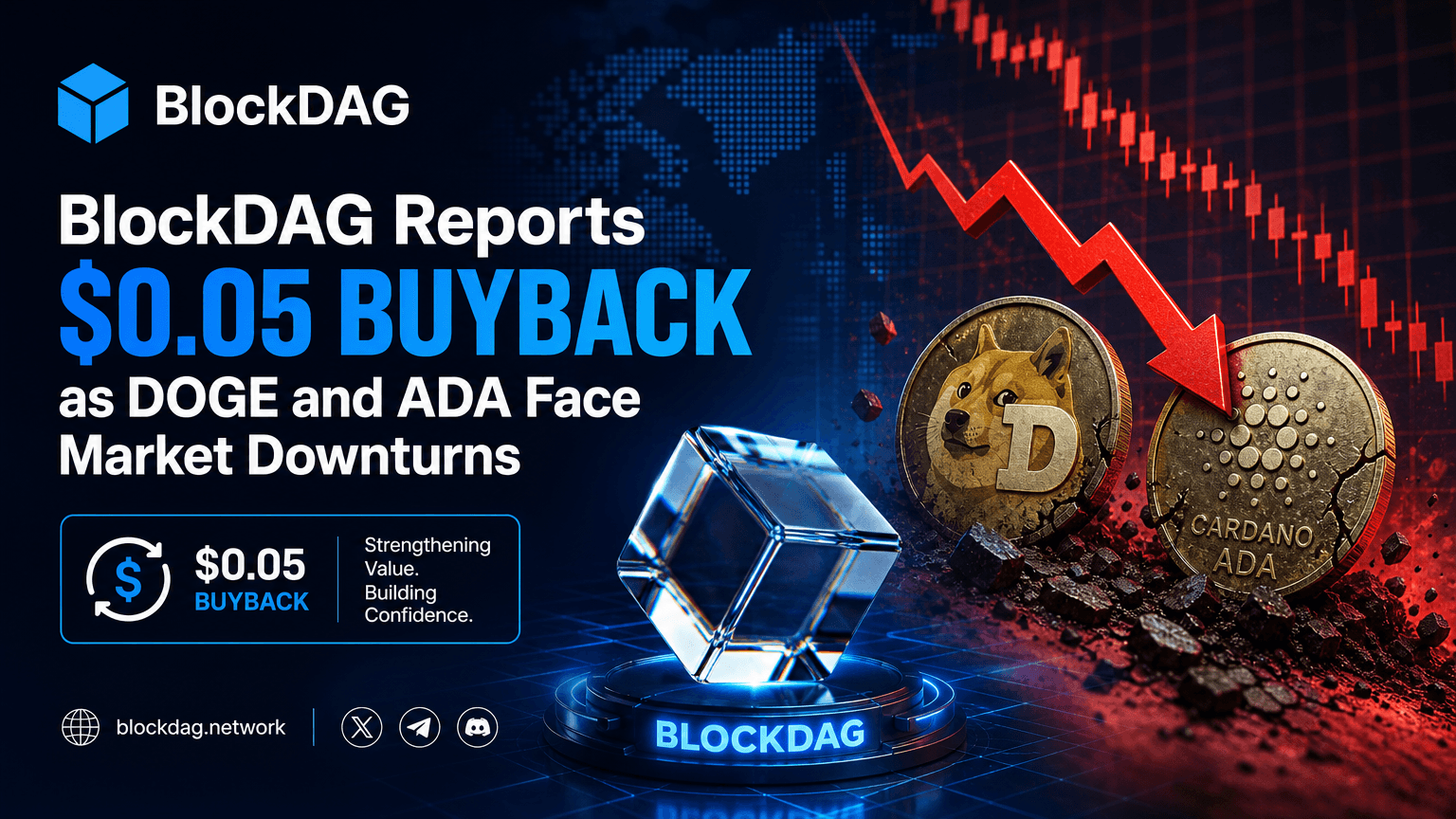 BlockDAG Reports $0.05 Buyback as DOGE and ADA Face Market Downturns - Crypto Economy