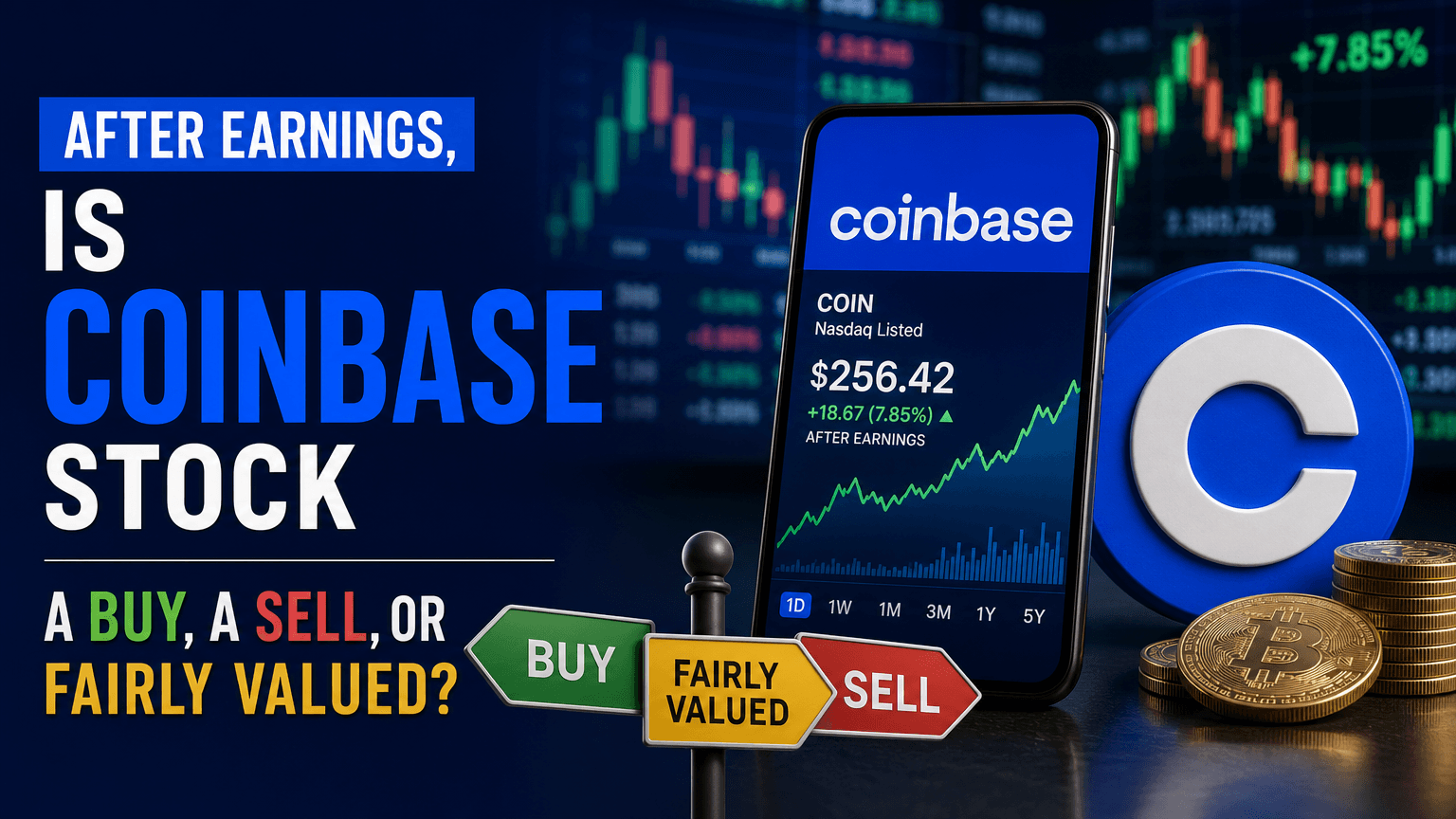 After Earnings, Is Coinbase Stock a Buy, a Sell, or Fairly Valued?